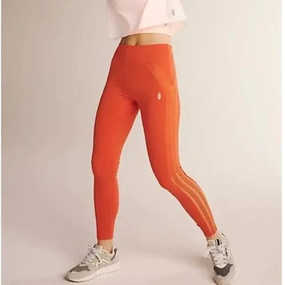 FP Movement by Free People Orange Seamless Leggings